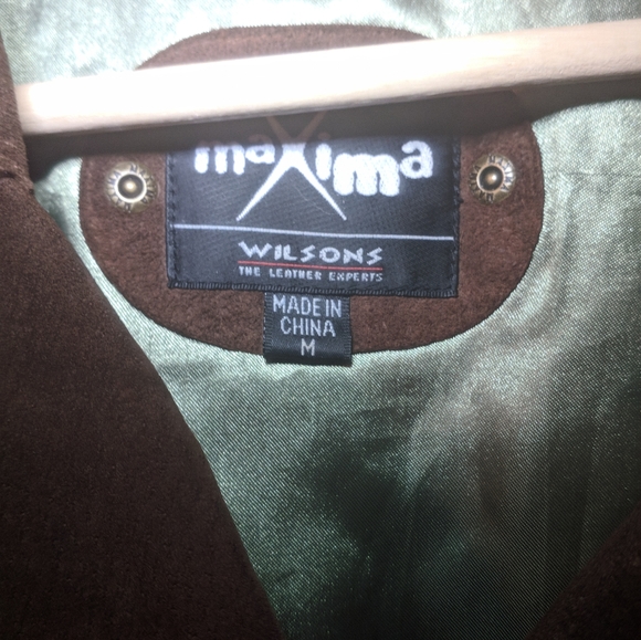 Maxima Wilson Brown Leather Jacket Medium - Picture 5 of 11